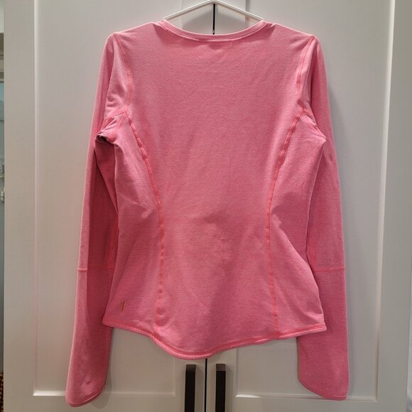 Vintage Lucy Pink Longsleeve Tee Hot Pink Top Activewear Size Small With Pockets - Picture 4 of 13
